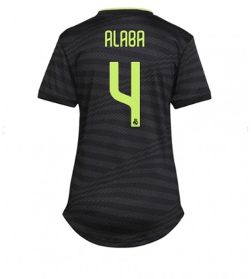 Real Madrid David Alaba #4 Tredje Tröja Dam 2022-23 Korta ärmar